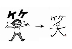 Cách nhớ chữ Kanji 笑
