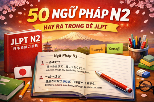 50 ngữ pháp N2 hay ra trong đề JLPT 1 50 ngữ pháp N2 hay ra trong đề JLPT