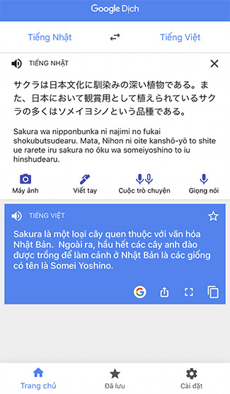 app google translate Nhat Viet