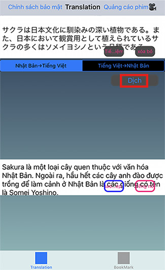 app translator dich thuat Nhat Viet