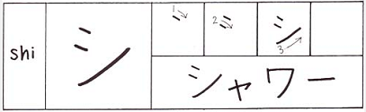 chữ shi - kata