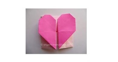 Cách gấp hộp giấy hình trái tim