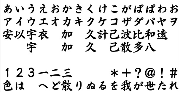 font chữ tiếng Nhật