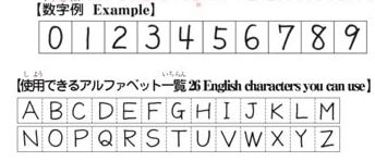 Mẫu chữ và số kiểu Nhật khi điền hồ sơ thi JLPT