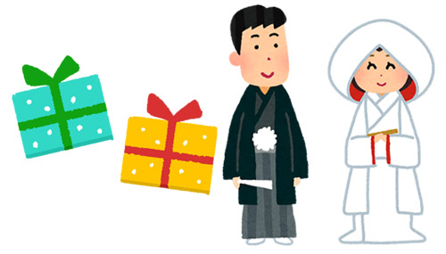 phong tục tặng quà cưới tại Nhật